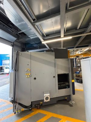 Large Industrial Equipment in a Modern Manufacturing Facility Interior