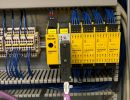 Control Panel with Electrical Components and Wiring for Industrial Systems
