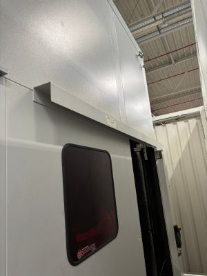 Industrial Equipment Featuring Modern Metal Casing and Functional Design